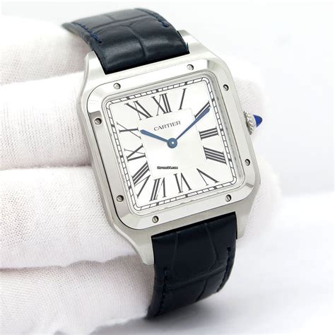 used cartier santos watches|pre owned cartier santos dumont.